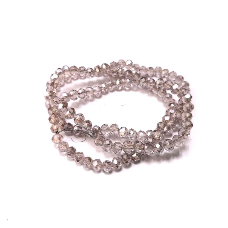 Beads - Crystal Beads - 4mm - shiny purple rose  +/- 130pcs String - Beads for crafting