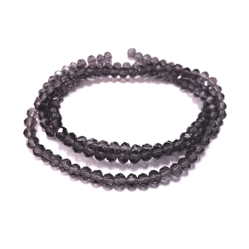 Beads - Crystal Beads - 4mm - clear purple  +/- 130pcs String - Beads for crafting