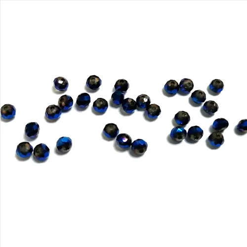 Beads - Crystal Beads - 4mm-royal blue  - 30pcs  - Hole +/-1.0mm - Beads for crafting
