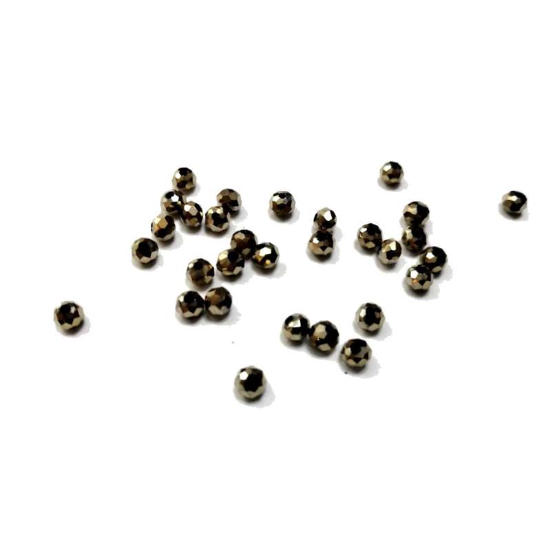 Beads - Crystal Beads - 4mm -  gold  +/- 30pcs - Beads for crafting