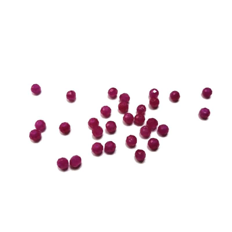 Beads - Crystal Beads - 4mm -  mat pink  - 30pcs - Beads for crafting