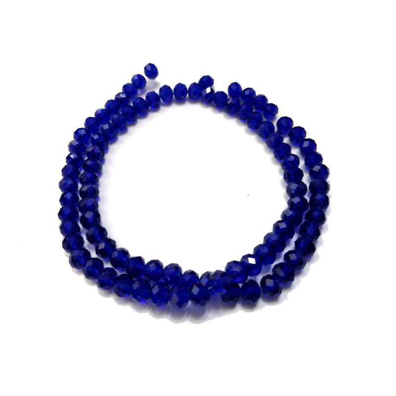 Beads / Crystal Beads -6mm- king blue- String+/-95pcs / Beads for crafting
