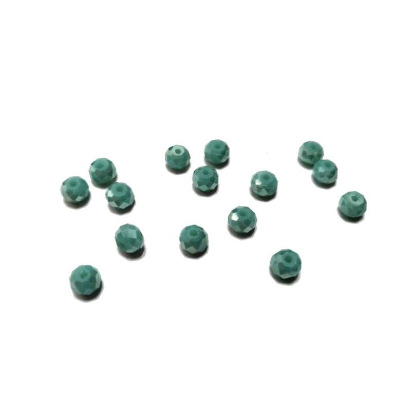 Beads / Crystal Beads -6mm- shiny turquoise blue- 15pcs / beads for crafting