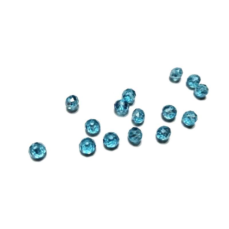 Beads / Crystal Beads -6mm- shiny clear sky blue- 15pcs / beads for crafting