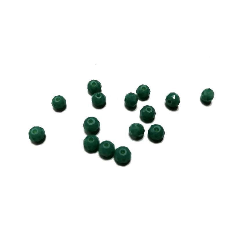 Beads / Crystal Beads -6mm- mat turquoise blue- 15pcs / beads for crafting