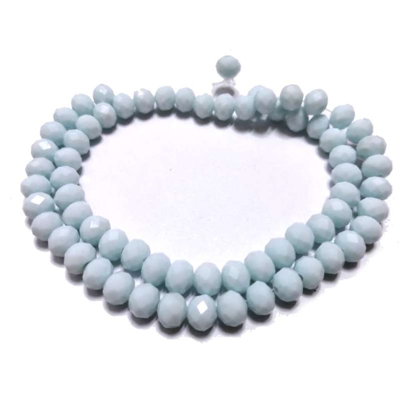 Beads / Crystal Beads - 8mm -shiny purple blue- String +/-68pcs / Beads for crafting