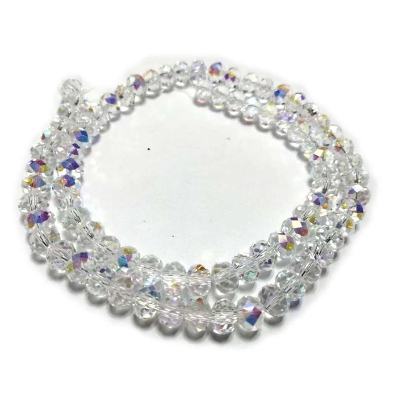 Beads / Crystal Beads - 8mm - mega bling  color less- String +/-80pcs / Beads for crafting