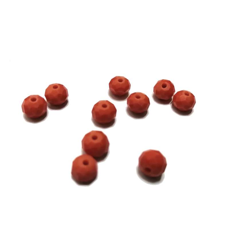 Beads / Crystal Beads - 8mm -fire red - 10pcs / beads for crafting