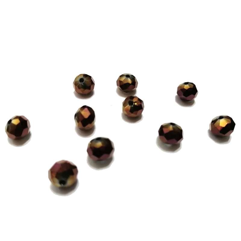 Beads / Crystal Beads - 8mm -rainbow purple - 10pcs / beads for crafting