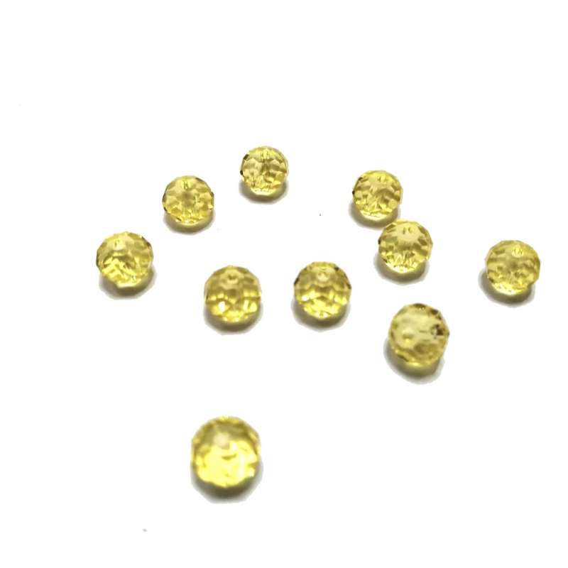 Beads / Crystal Beads - 8mm -citrus - 10pcs / Beads for crafting