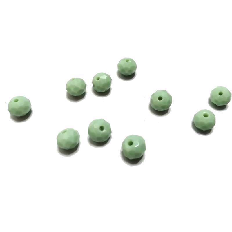 Beads / Crystal Beads - 8mm -mat light turquoise green- 10pcs / Beads for crafting