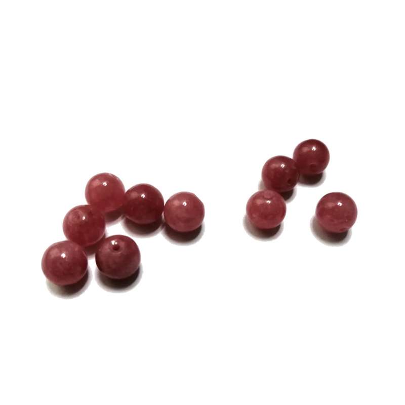 Beads / Gemstone - Optimized Jade - Beads   - 8mm ball - 10pcs / Beads for crafting