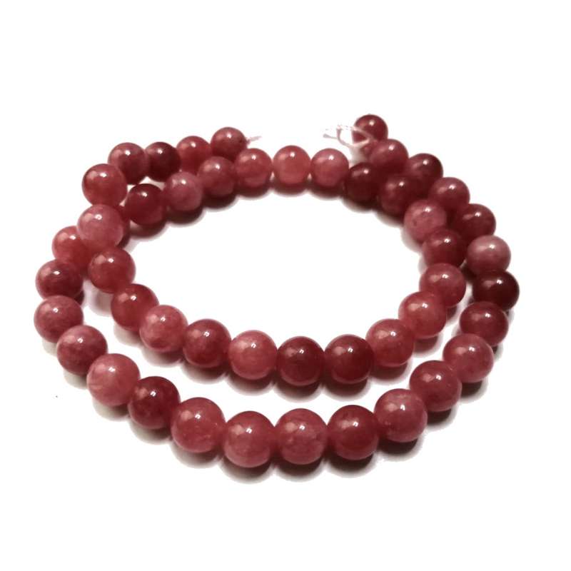 Beads / Gemstone - Optimized Jade - Beads  - 8mm ball  +/-50pcs String / Beads for crafting