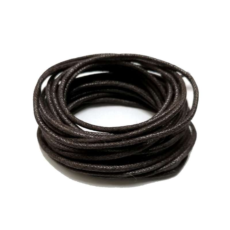 CORDS / Wax Cord String / 2.0mm - DARK BROWN - 5m PACK / CORDS for crafting