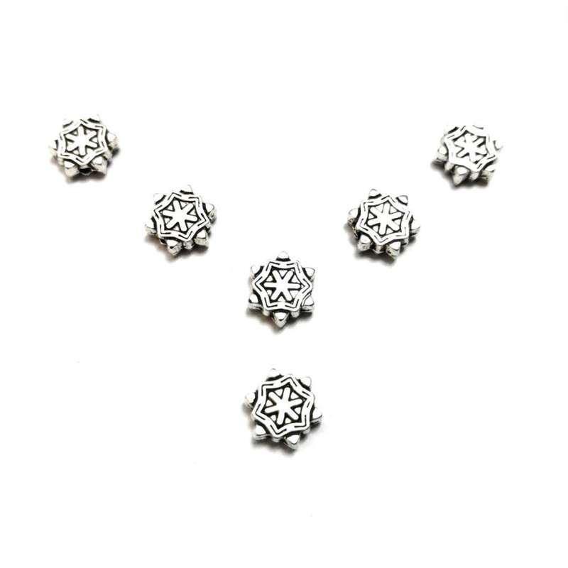 Beads / Metal Beads - 30pcs   - 3x9mm - Hole +/- 1.2mm / Beads for crafting