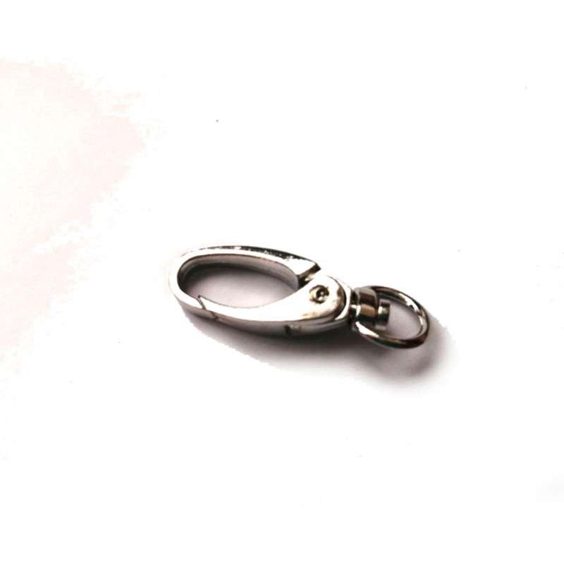 FINDINGS / Carabiner -1pc -total length 37mm -Ribbon size max 9mm-silver co  / FINDINGS for crafting