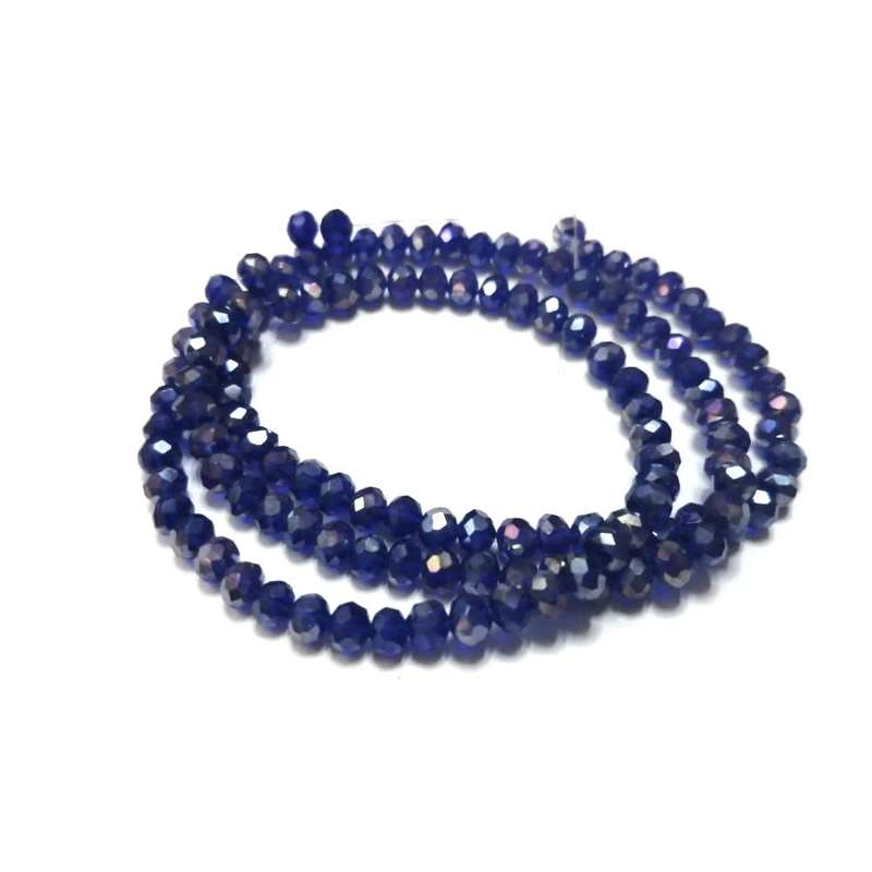 Beads - Crystal Beads- 4mm - silver  - String+/-130pcs- Beads for crafting