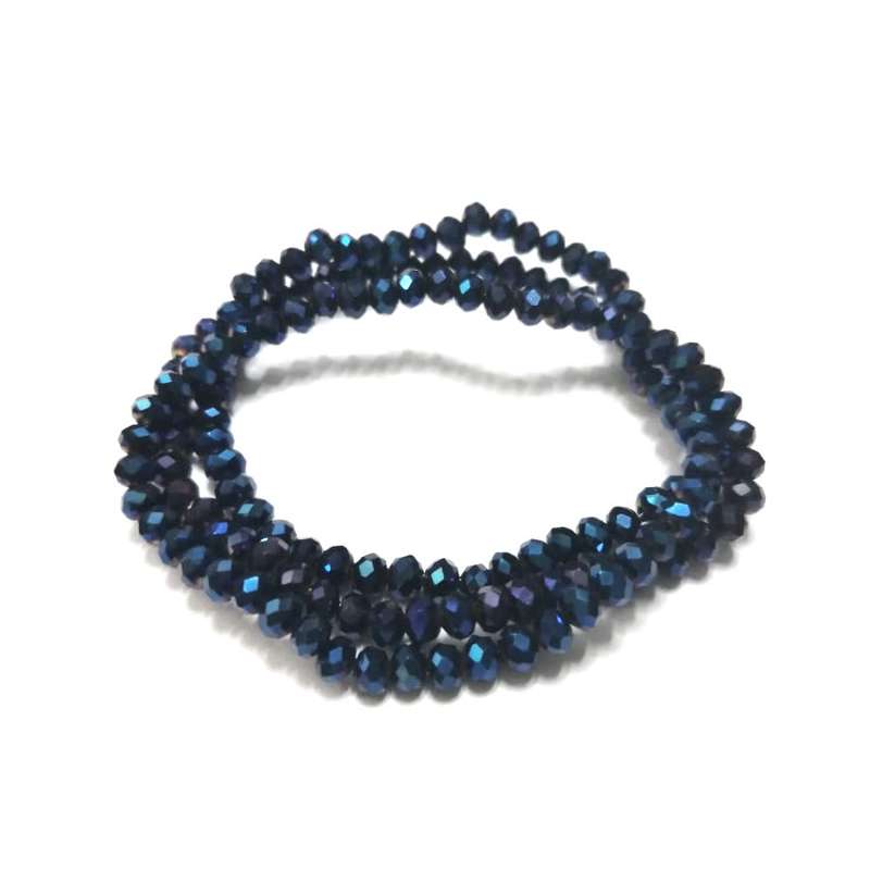 Beads - Crystal Beads - 4mm - royal blue  +/- 130pcs String - Beads for crafting