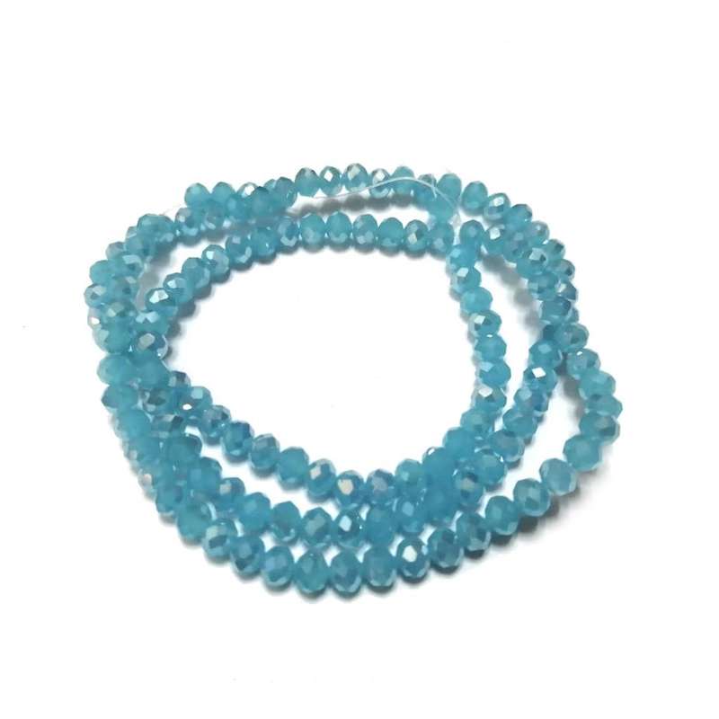 Beads - Crystal Beads - 4mm - sky blue  - String +/- 130pcs - Beads for crafting