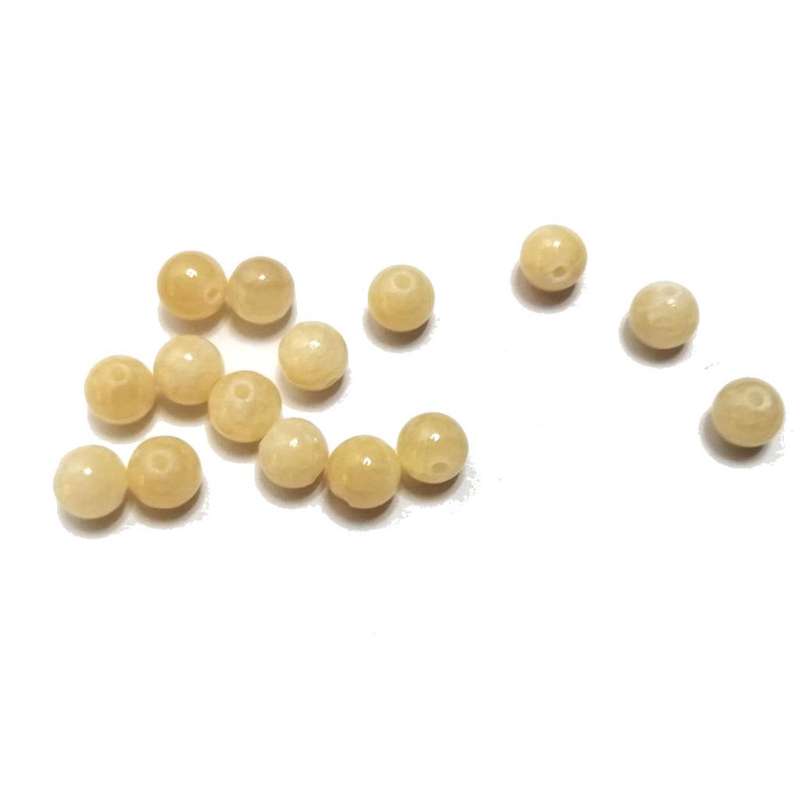 Beads / Gemstone - Dyed Jade - Beads   - 6mm ball -15pcs / Beads for crafting