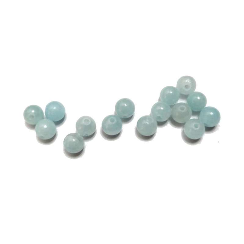 Beads / Gemstone - Dyed Jade - Beads   - 6mm ball -15pcs / Beads for crafting