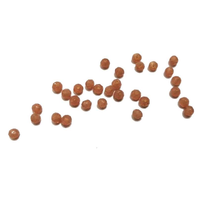 Beads / Crystal Beads- 4mm - mat salmon orange  - 30pcs / Beads for crafting