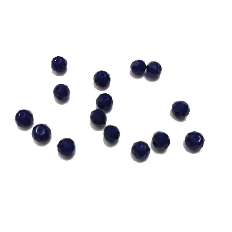 Beads / Crystal Beads- 6mm - dark blue  15pcs / Beads for crafting