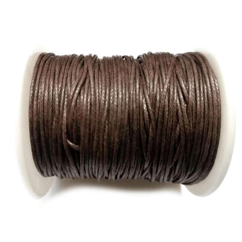 CORDS / Wax Cord String / 1.0mm - brown - 5m PACK / CORDS for crafting
