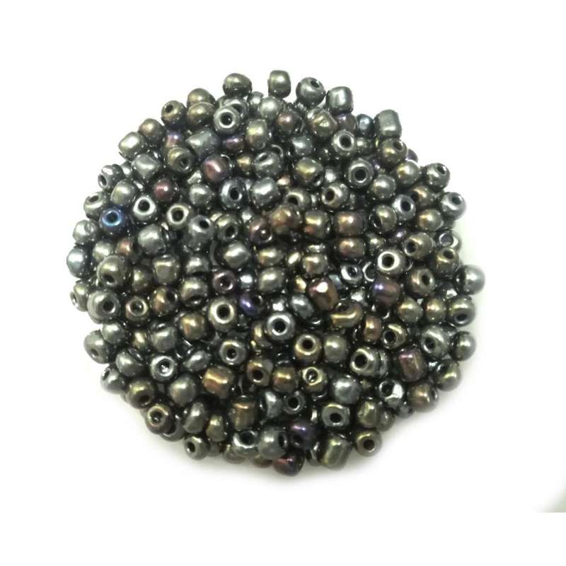 Beads / Glass  Seed Beads +/-1300pcs -4mm Size 6- green rainbow-100g / Beads for crafting