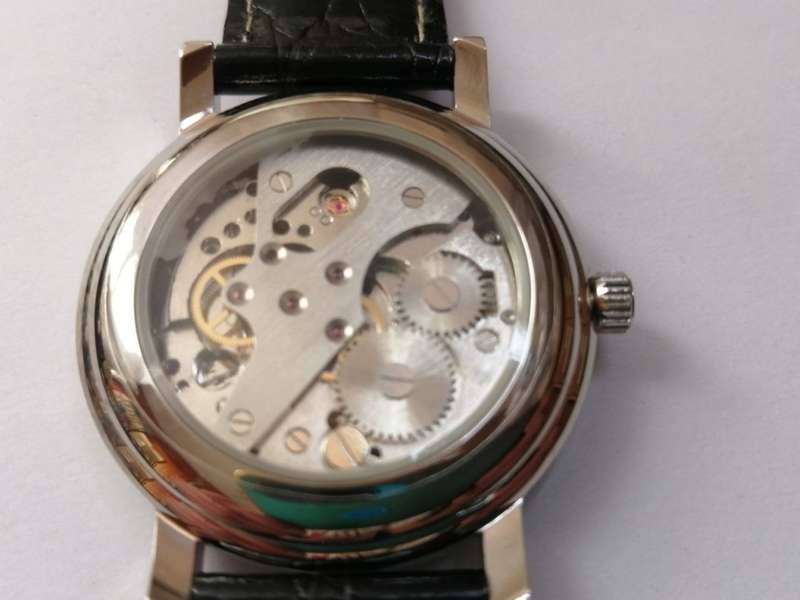 Regent  - Made in Germany- mechanik with Glass Bottom -skelett-