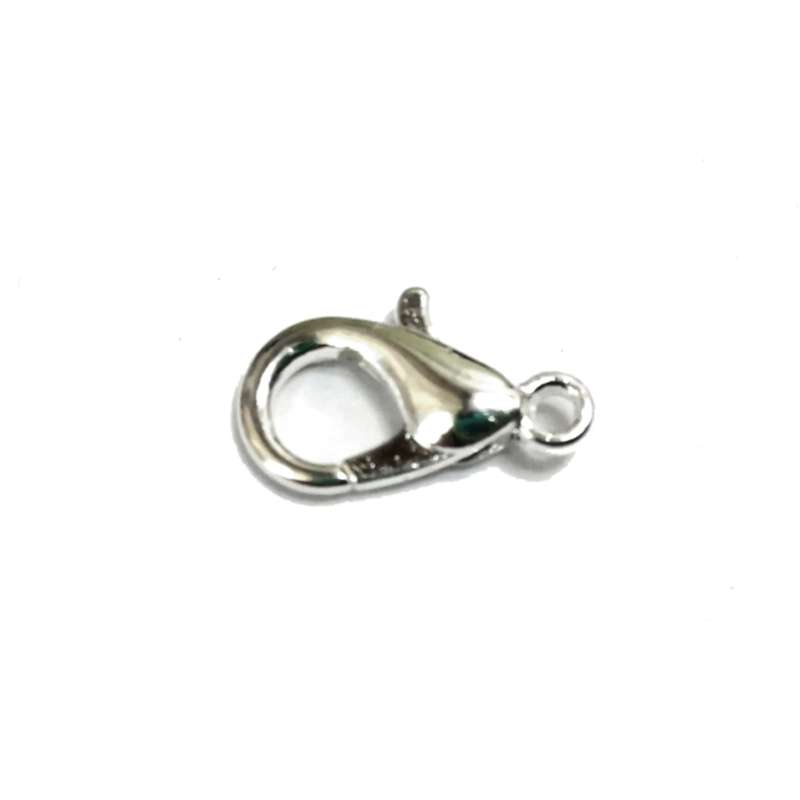Findings / Lobster Clasps - 10pcs  - 12mm silver color / Findings for crafting