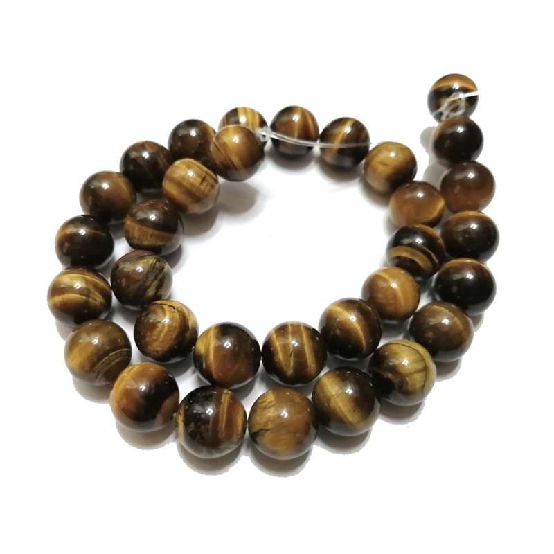 Beads / Tigereye Beads -12mm balls +/-32pcs  strand / Beads for crafting