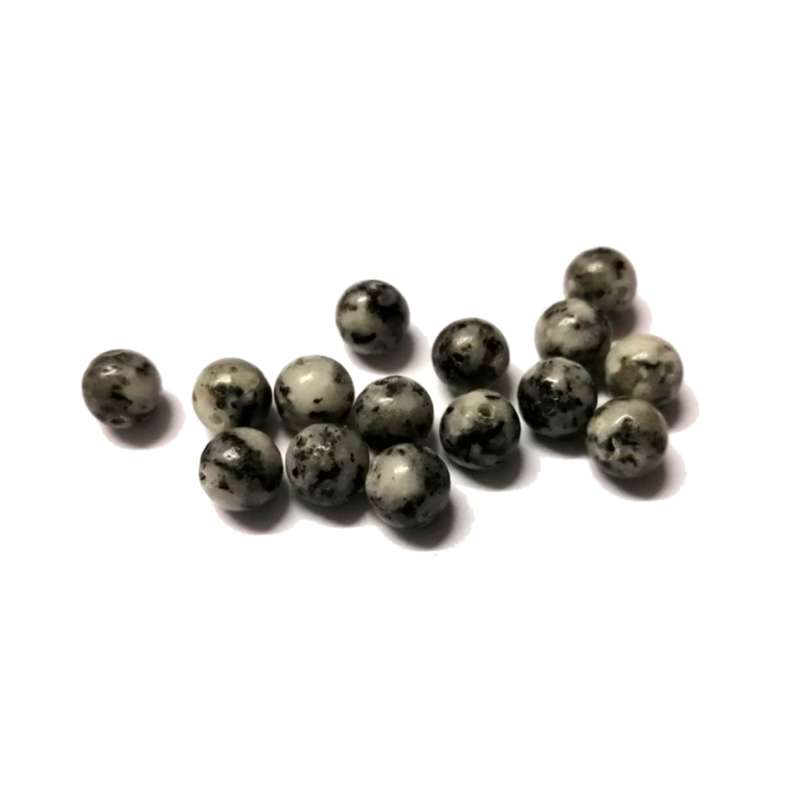 Beads / Gemstone - Grey Jasper - Beads   6mm-  15pcs / Beads for crafting