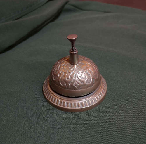 Antique Bronze/ brass desktop bell- guest or reception area