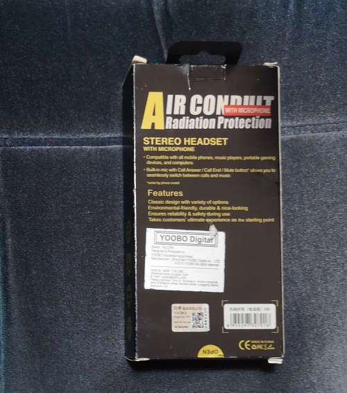 FBI, CIA type Covert Acoustic tube headset with built in microphone