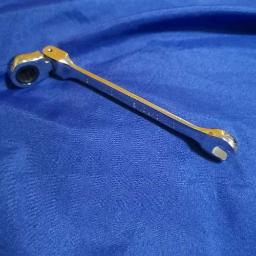 8mm combination swivel ratchet spanner, Chrome Vanadium