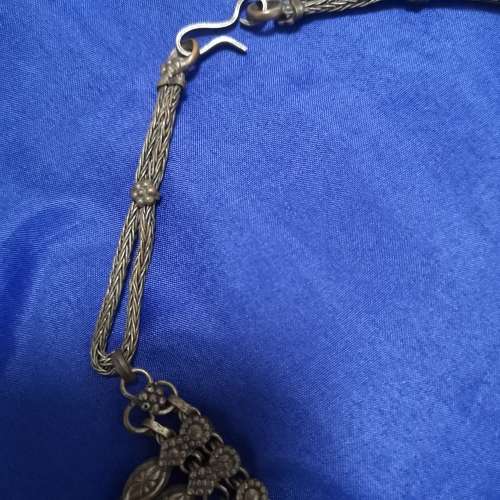 Vintage oxidised style choker
