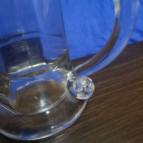 Vintage Glass & Pewter Stein DGBM