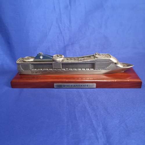 Msc FANTASIA Pewter Model.  Passenger Liner