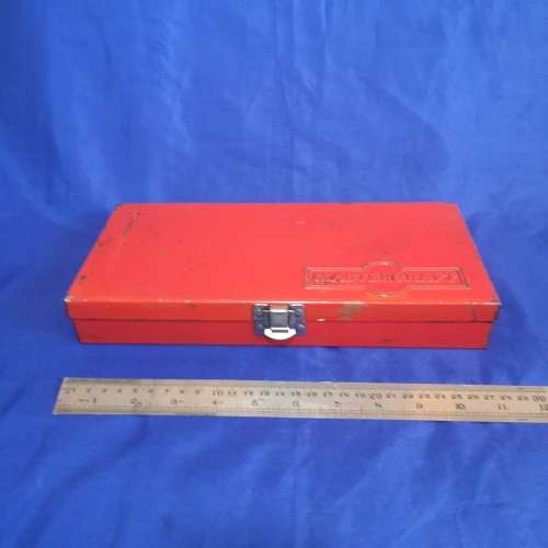 Steel box. Empty Mastercraft toolbox