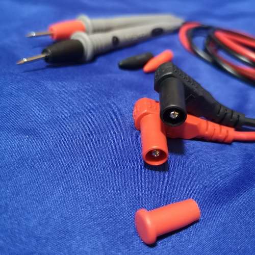 Multimeter Probes Cat3, 1000v 10A. 1m Length. Suitable Replacement