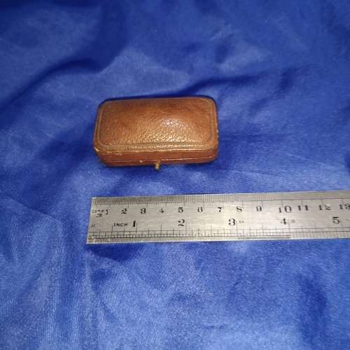 Leather Antique Jewellery Box. can be used to present an Engagement ring