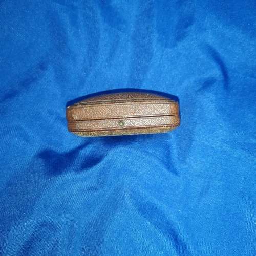 Leather Antique Jewellery Box. can be used to present an Engagement ring