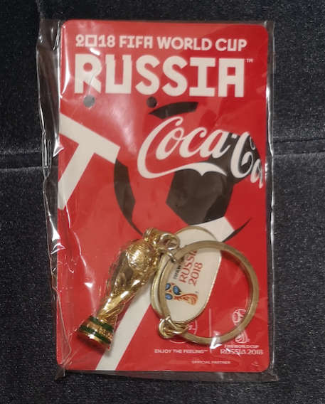 FIFA World Cup 2018 Russia Keychain Coca Cola Sports Memorabilia Collectible 3`