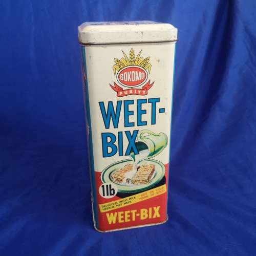 Vintage Bokomo Weetbix Storage Tin. Kitchen Decor