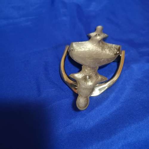 Vintage Solid Brass Door Knocker 200mm,  anti tarnish lacquered