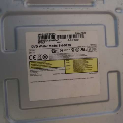 Samsung DVD Writer/ player, internal with original discs and burning software