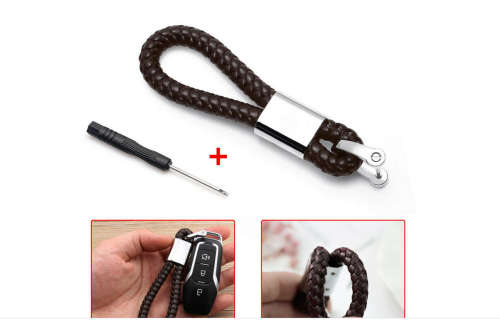 VW Braided Rope Key Ring Holder
