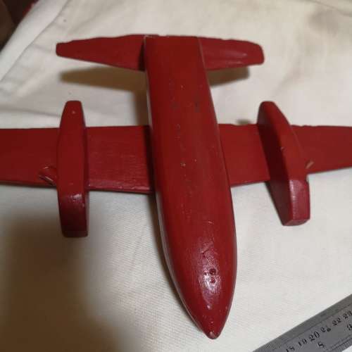 Vintage wood hand carved Airplane