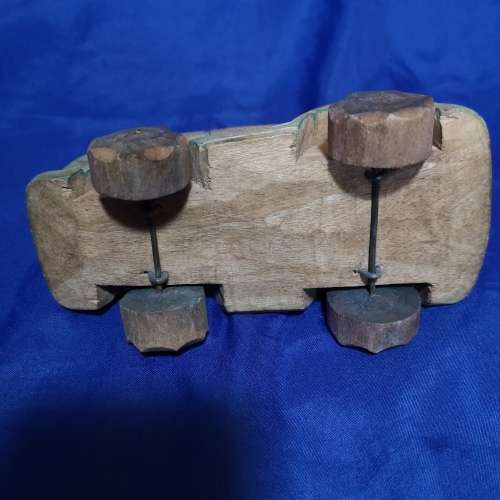Handmade Wood VW Beetle style Display Toy car